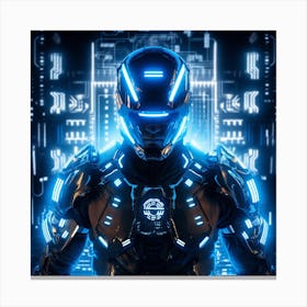 Futuristic Man Canvas Print