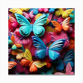 Colorful Butterflies 25 Canvas Print