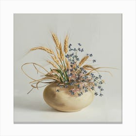 Vase Of Wheat 2 Canvas Print