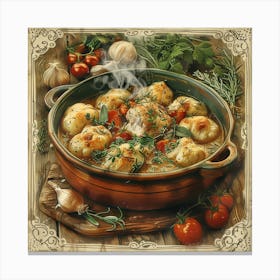 Chicken And Dumplings 1 Canvas Print