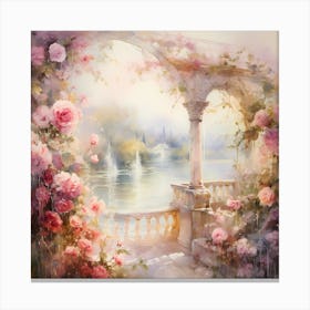 Romantic Tapestry: Dreamy Brushstrokes Canvas Print