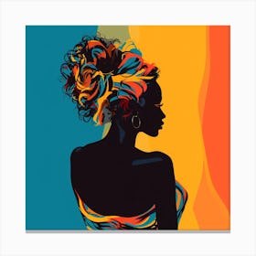 Silhouette Of A Woman Canvas Print