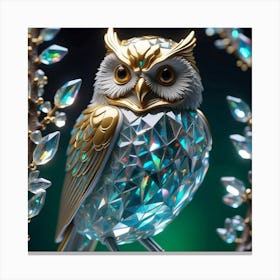 Crystal Owl Canvas Print