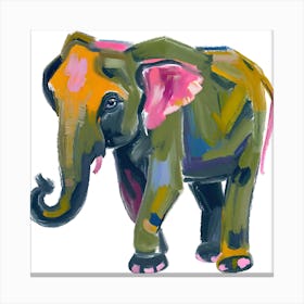 Asian Elephant 01 Canvas Print