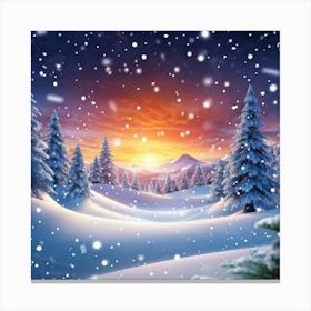 Winter Landscape 49 Canvas Print