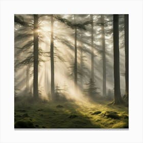 Misty Forest 1 Canvas Print