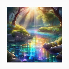 Rainbow River 8 Canvas Print