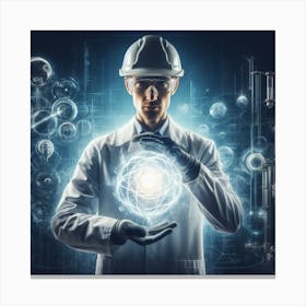 Image Of A Scientist Canvas Print