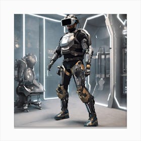 Futuristic Soldier 17 Canvas Print