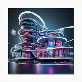 Futuristic Building 2 Canvas Print