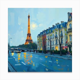 Paris At Dusk Canvas Print