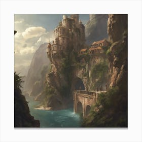 Castle In The Mountains 1 Canvas Print