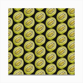 Kiwi Fruit Pattern Canvas Print