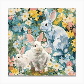 Easter Bunnies 4 Canvas Print