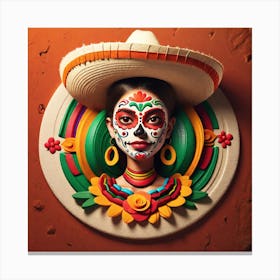 Day Of The Dead Girl 7 Canvas Print