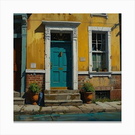 House On The Corner Canvas Print