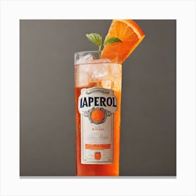 aperol wall chart Canvas Print