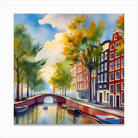 Amsterdam Canal 2 Canvas Print