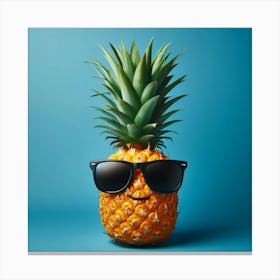 Pineapple In Sunglasses Canvas Print