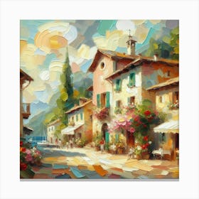 Italian Village Canvas Print