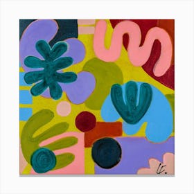 Harmonious Diversity Abstract Painting Canvas Print