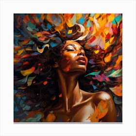 Afro-American Woman 5 Canvas Print