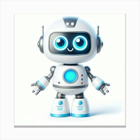 Cute Robot 3 Canvas Print