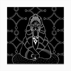 Tuareg Woman Square Canvas Print