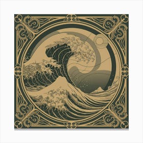 Great Wave Off Kanagawa 4 Canvas Print