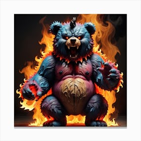Ninja Bear Canvas Print