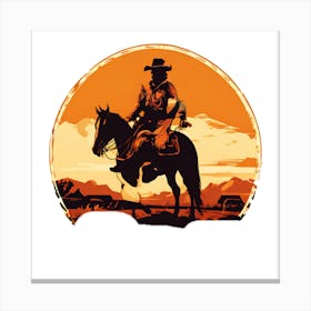 the best cowboy time Canvas Print