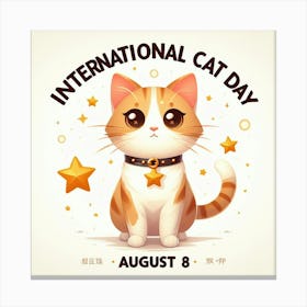 International Cat Day 1 Canvas Print