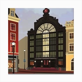 City Street Scene Canvas Print