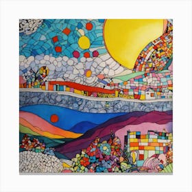 Stained Glass Painting Canvas Print