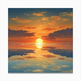Sunset - Sunset Stock Videos & Royalty-Free Footage Canvas Print