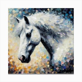 White Horse 2 Canvas Print