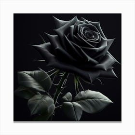 Black Rose 4 Canvas Print