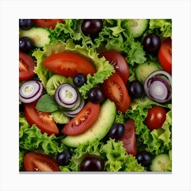 Unique Design Pictures Of Salad 0 Canvas Print