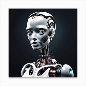 Futuristic Female Robot 12 Canvas Print