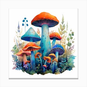 Colorful Mushrooms 10 Canvas Print
