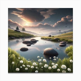 Landscape Painting 51 Canvas Print