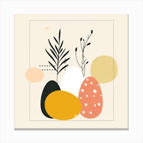 Abstract Easter Eggs Canvas Print