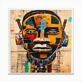 African Head Canvas Print