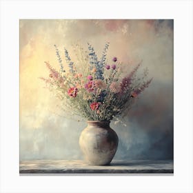 Wildflowers In A Vase 2 Canvas Print