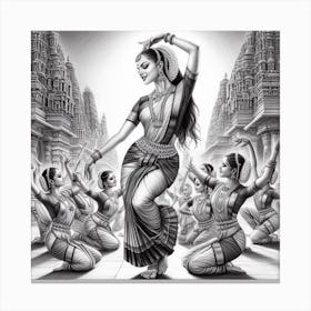 Bharat Natyam Canvas Print