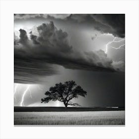 Lightning In The Sky 11 Canvas Print
