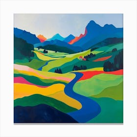 Abstract Travel Collection Liechtenstein 2 Canvas Print