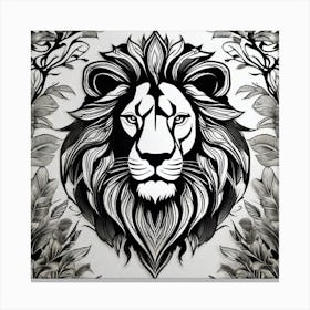 Lion Head 25 Canvas Print