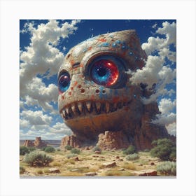 Monster In The Desert Canvas Print