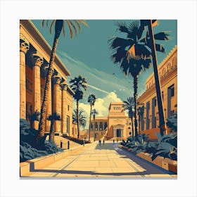 Egyptian City Canvas Print